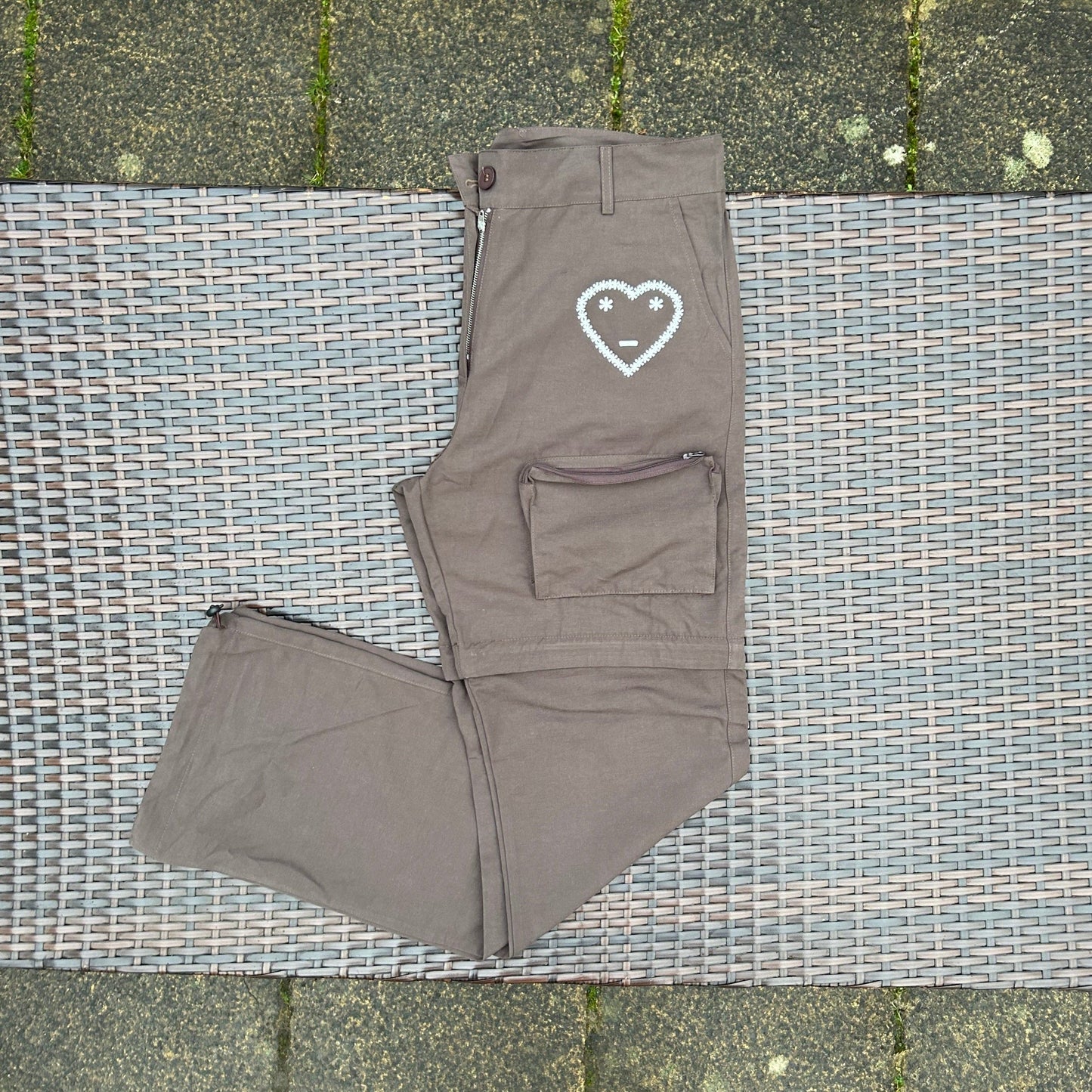 Carsicko Brown Utility Multi Pocketed Trousers