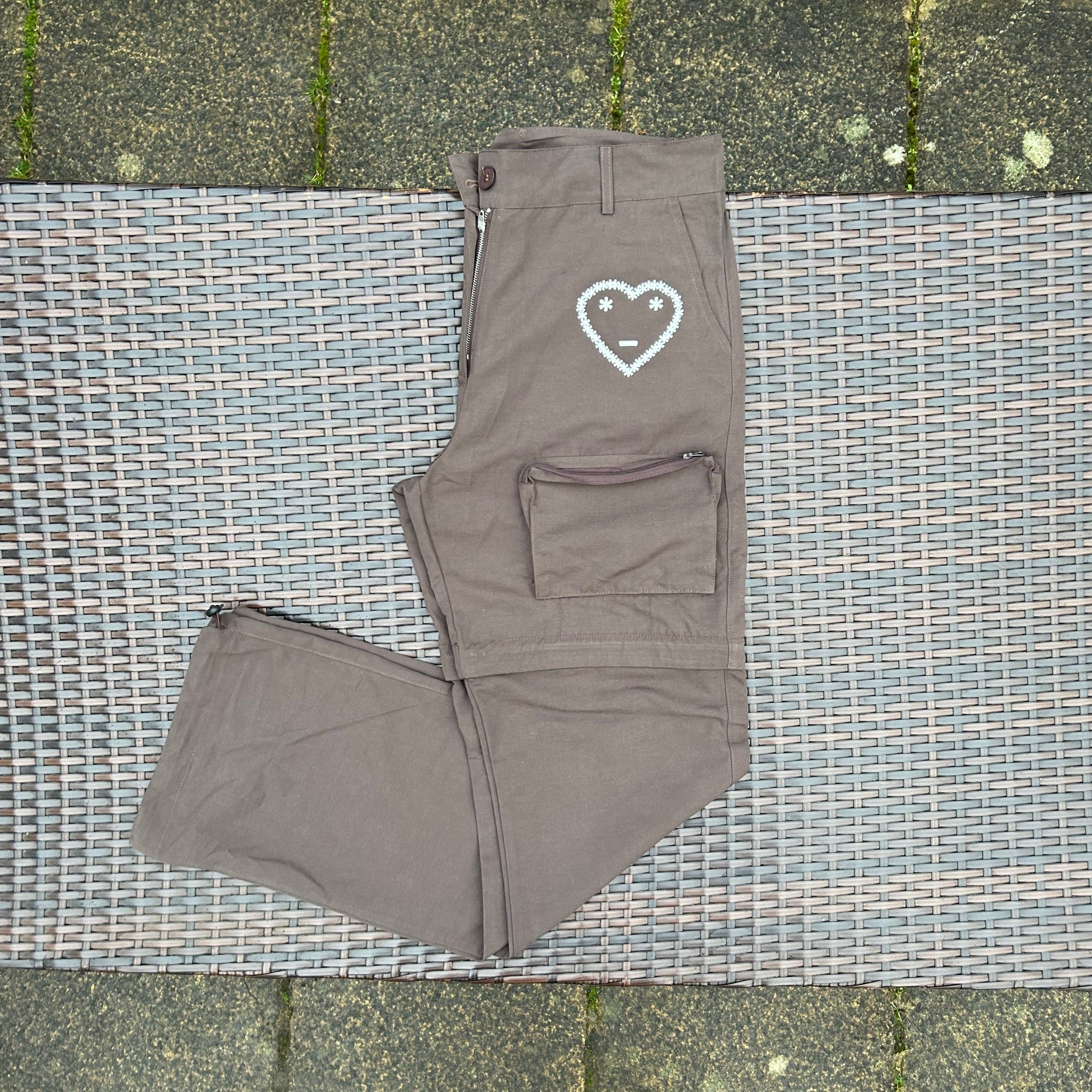 Carsicko Brown Utility Multi Pocketed Trousers