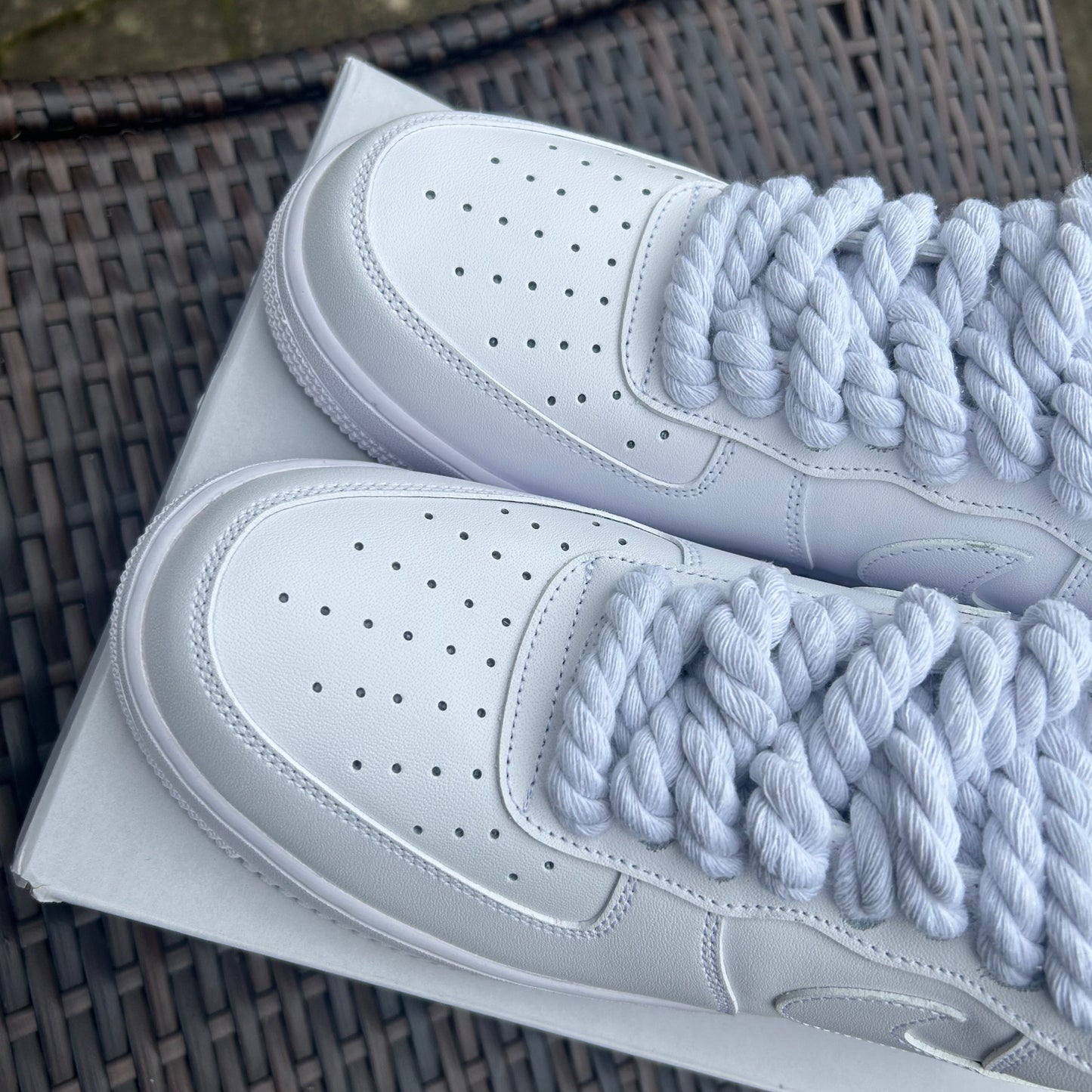 Nike White "Roped" Air force 1
