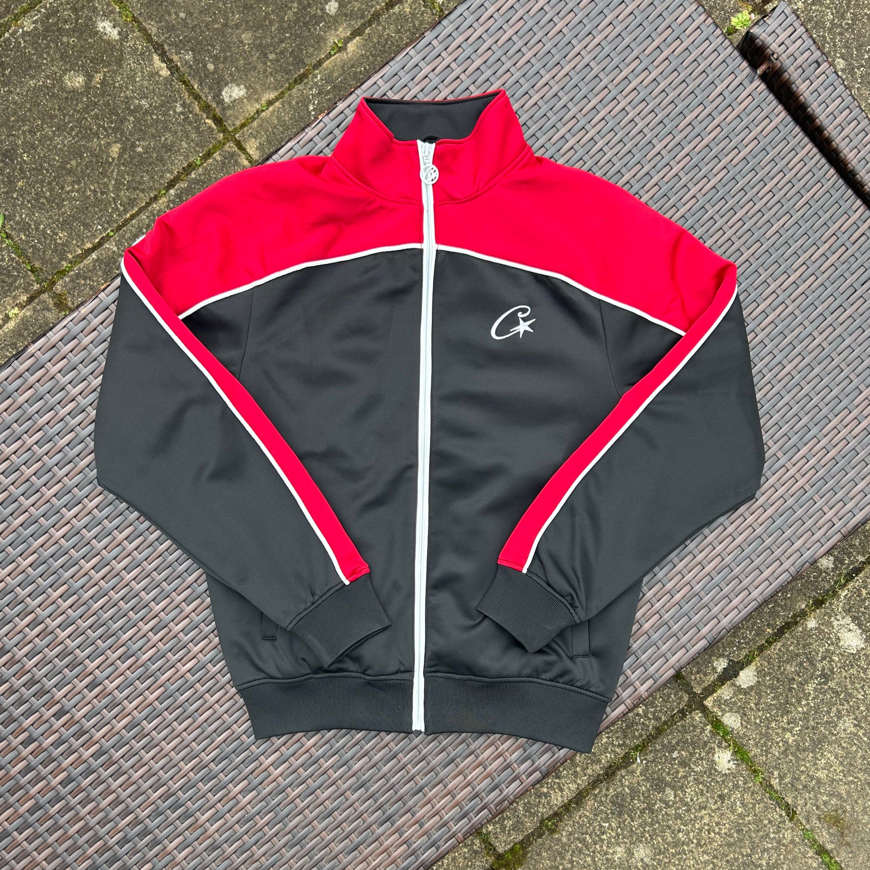 Corteiz Black/Red "Shotta" Tracksuit