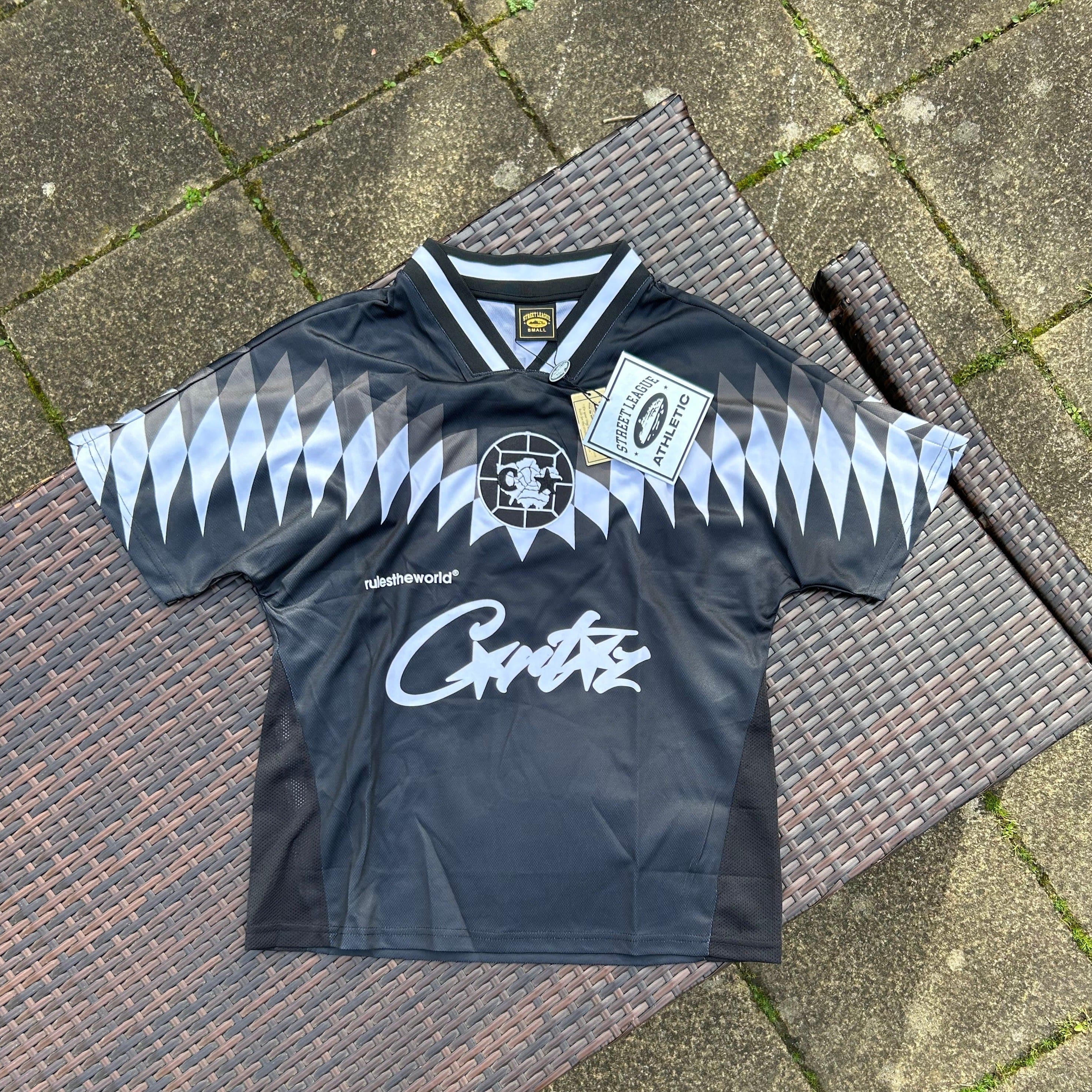 Corteiz Blackout "CRTZ RTW" Football Jersey