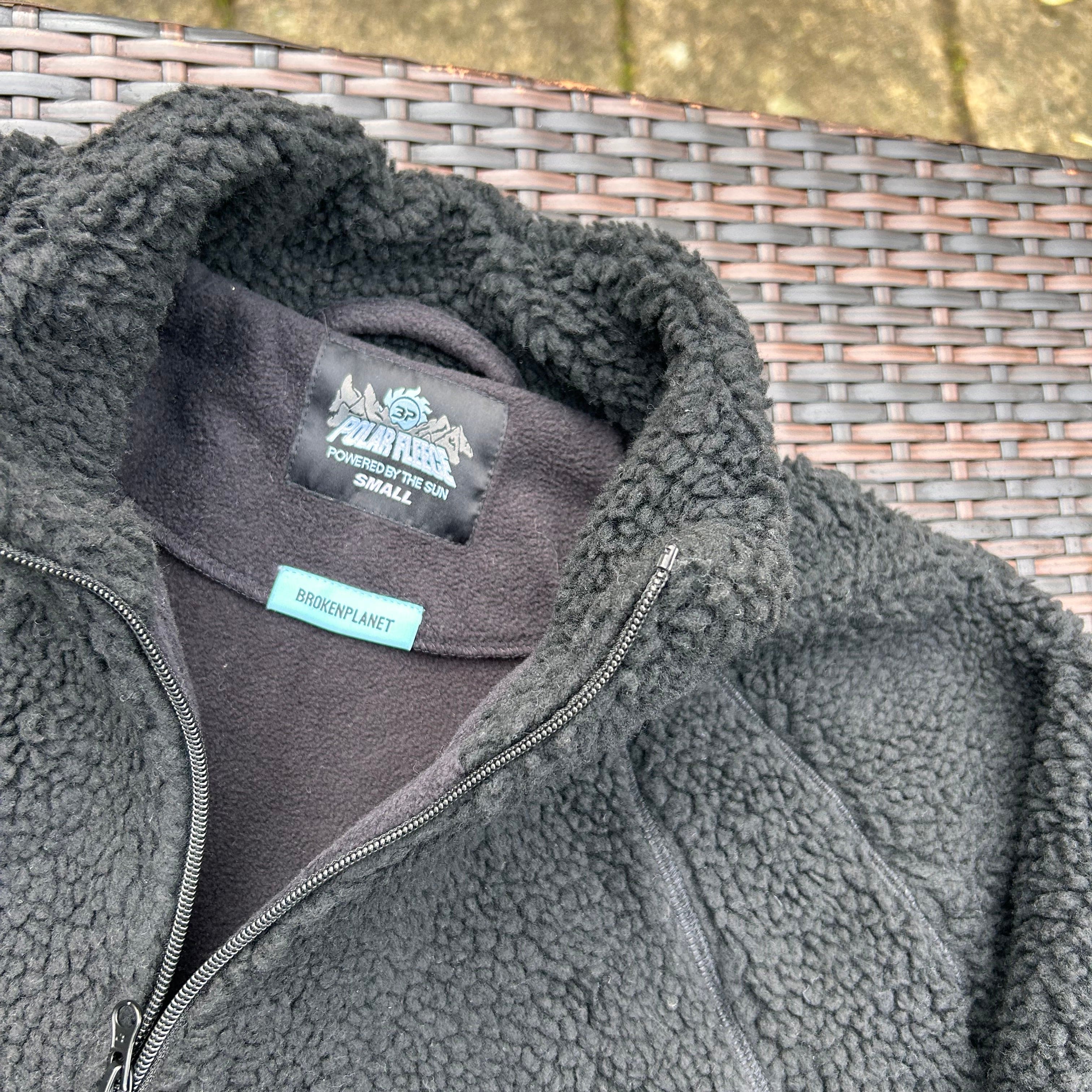 Broken Planet Midnight Black Polar Fleece