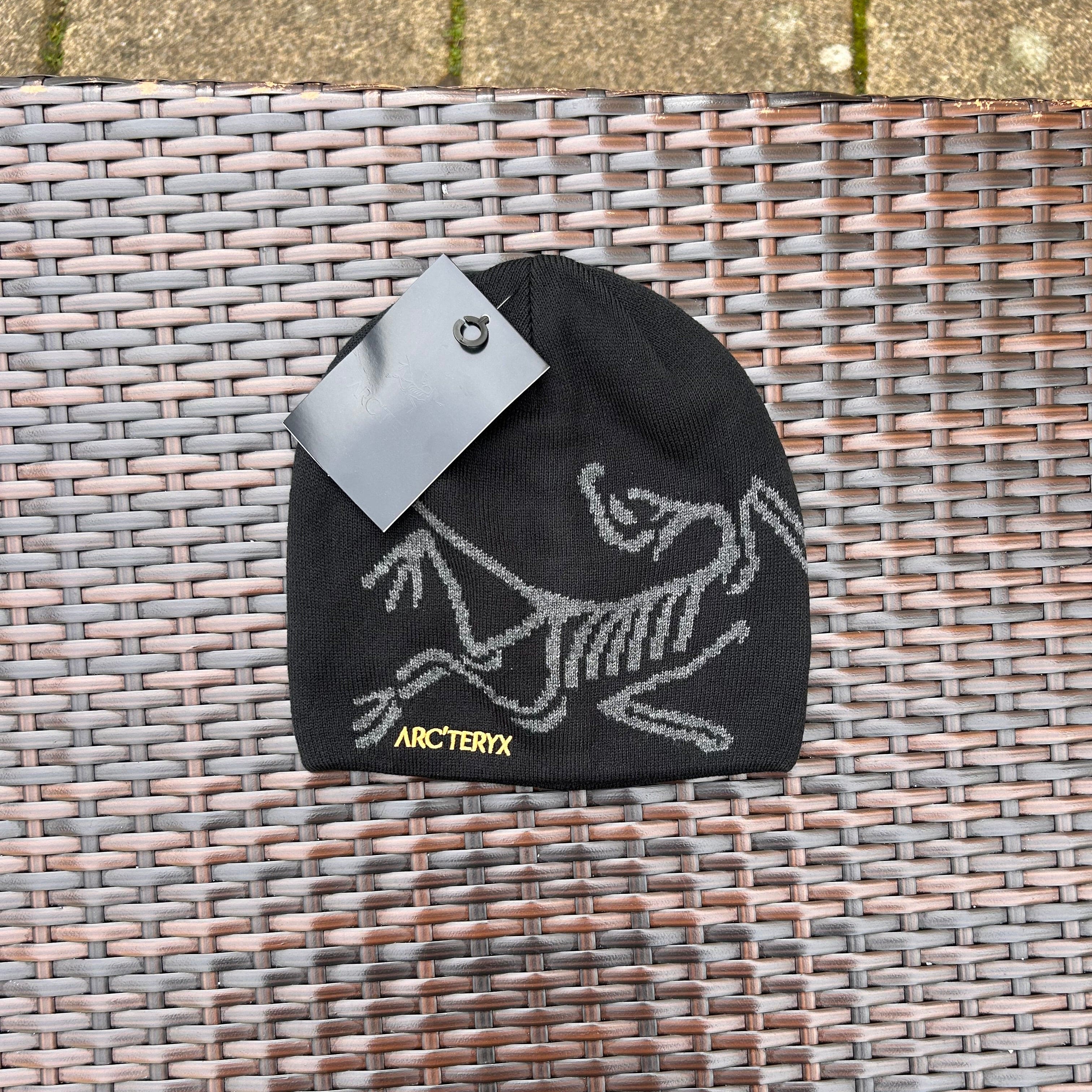 Arcteryx Black/Grey Bird Beanie