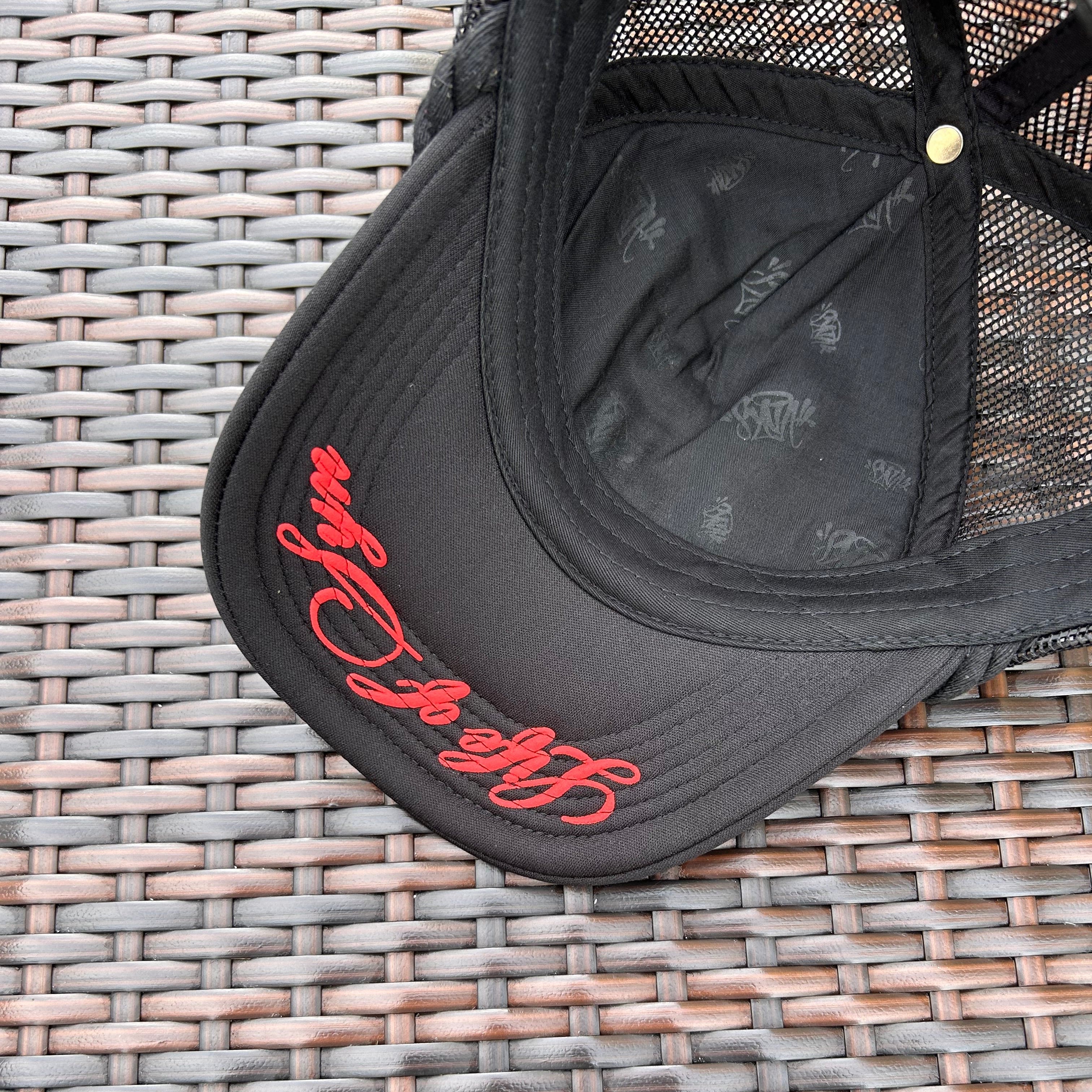 Syna World Black/Red Rope Trucker Hat