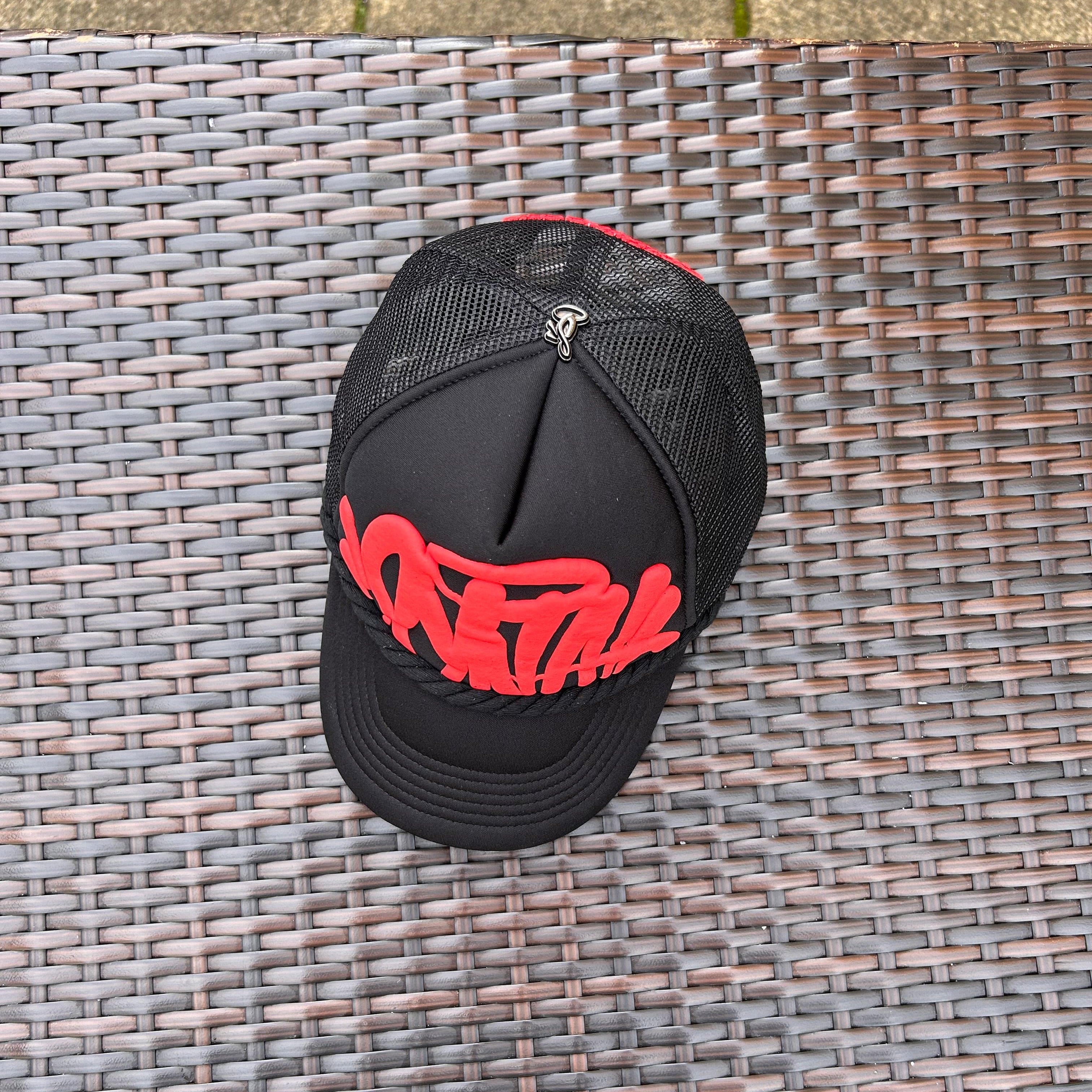 Syna World Black/Red Rope Trucker Hat