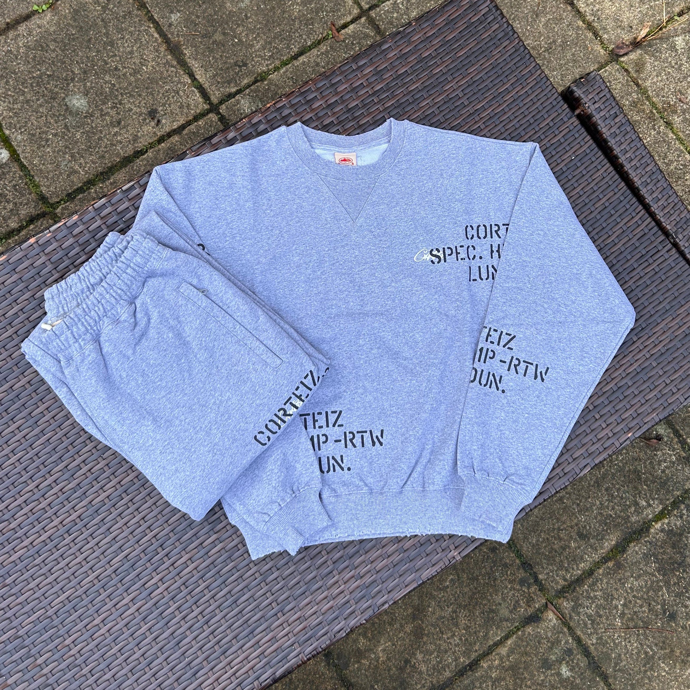 Corteiz RTW HMP Stencil Grey Tracksuit