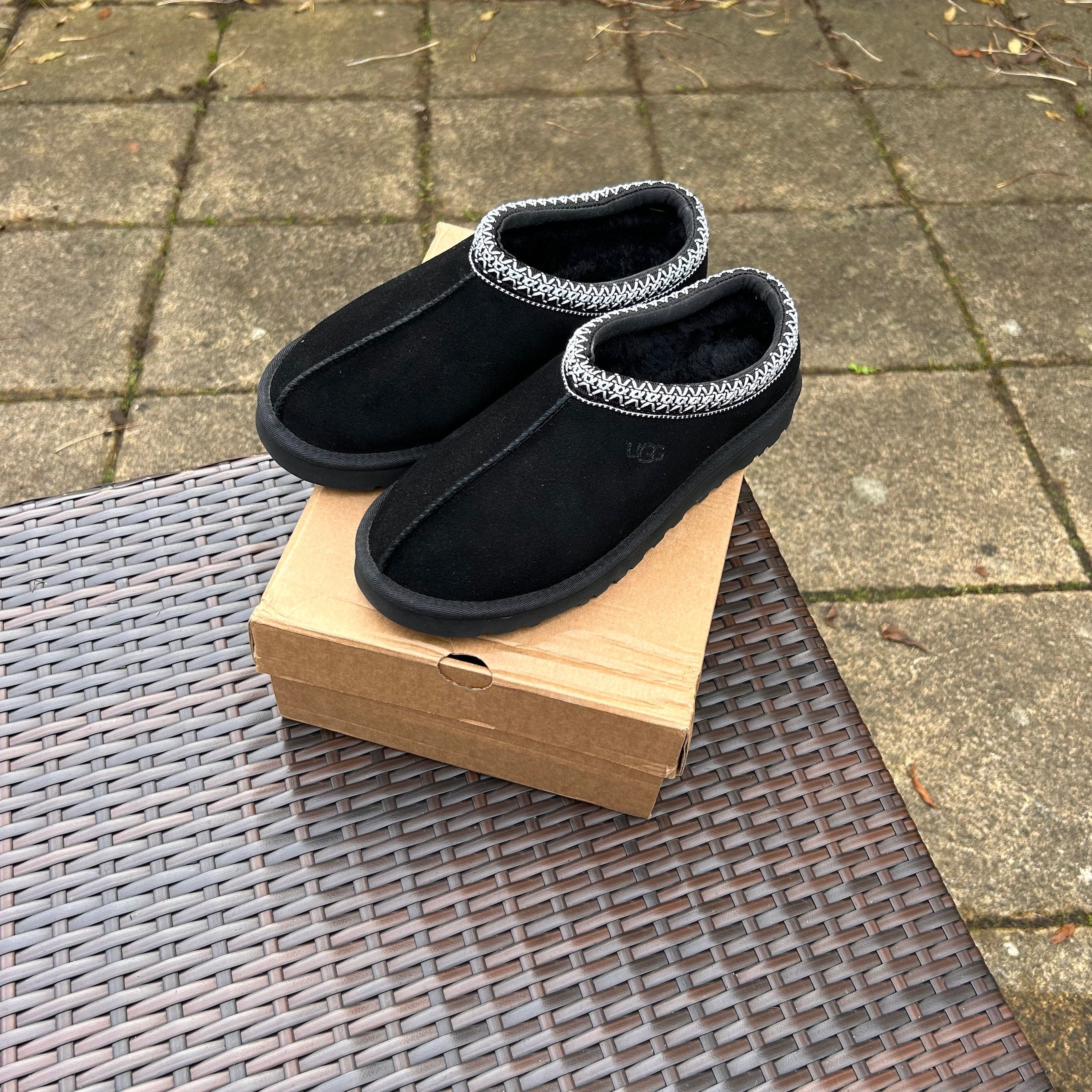 Ugg Men's 'Black' Tasman Slippers