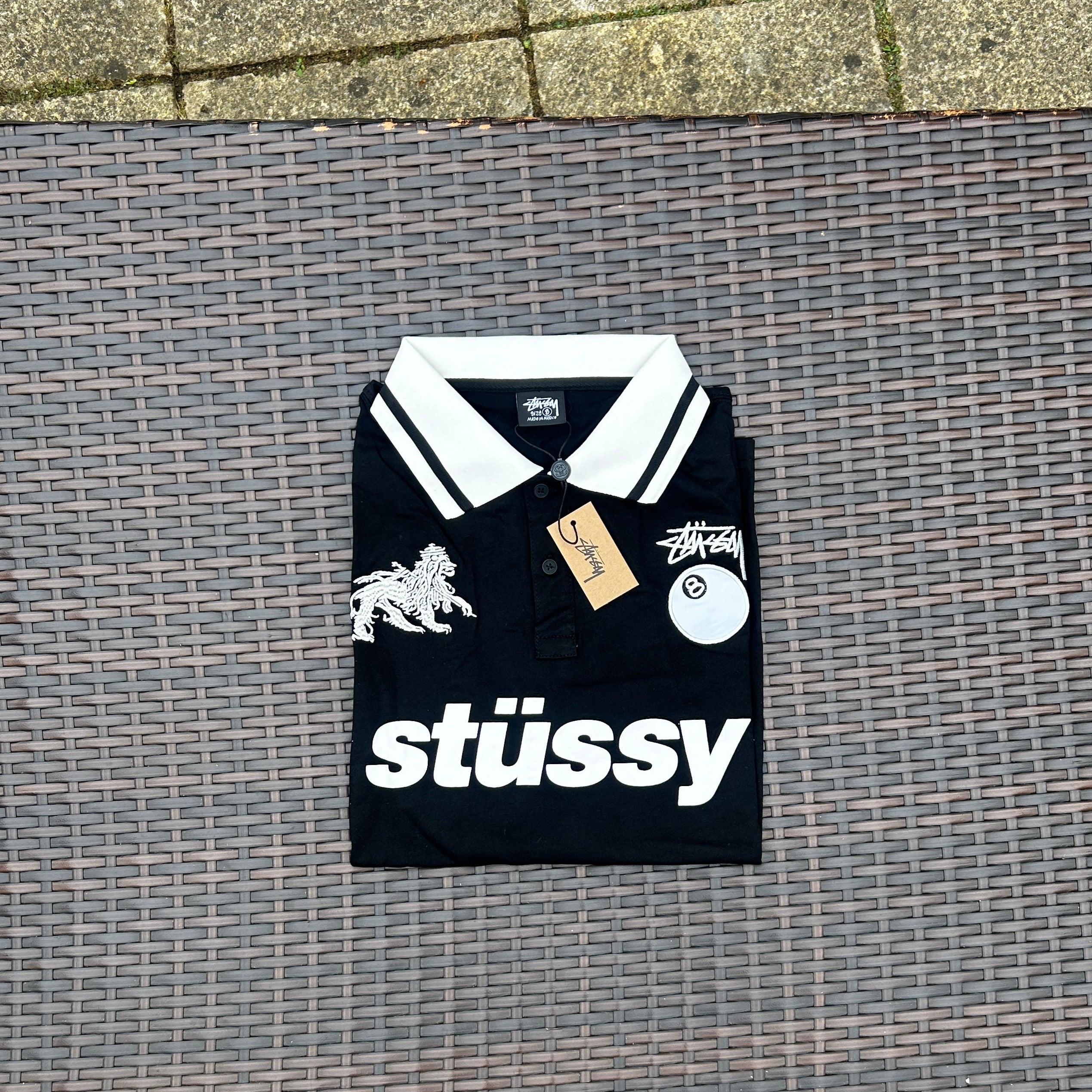 Stussy Black/White 8 Ball T Shirt