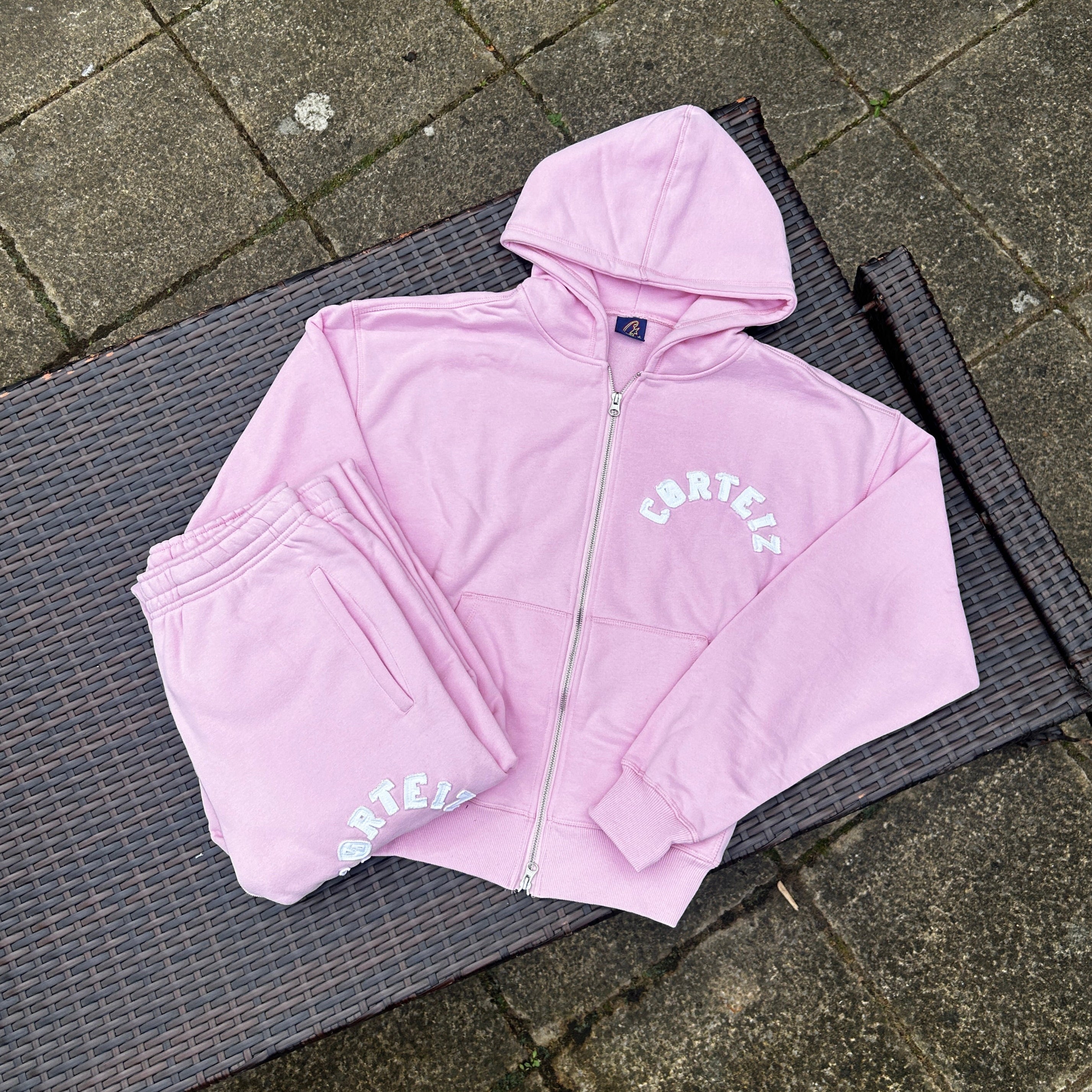 Corteiz Pink "Colly Arch" Tracksuit