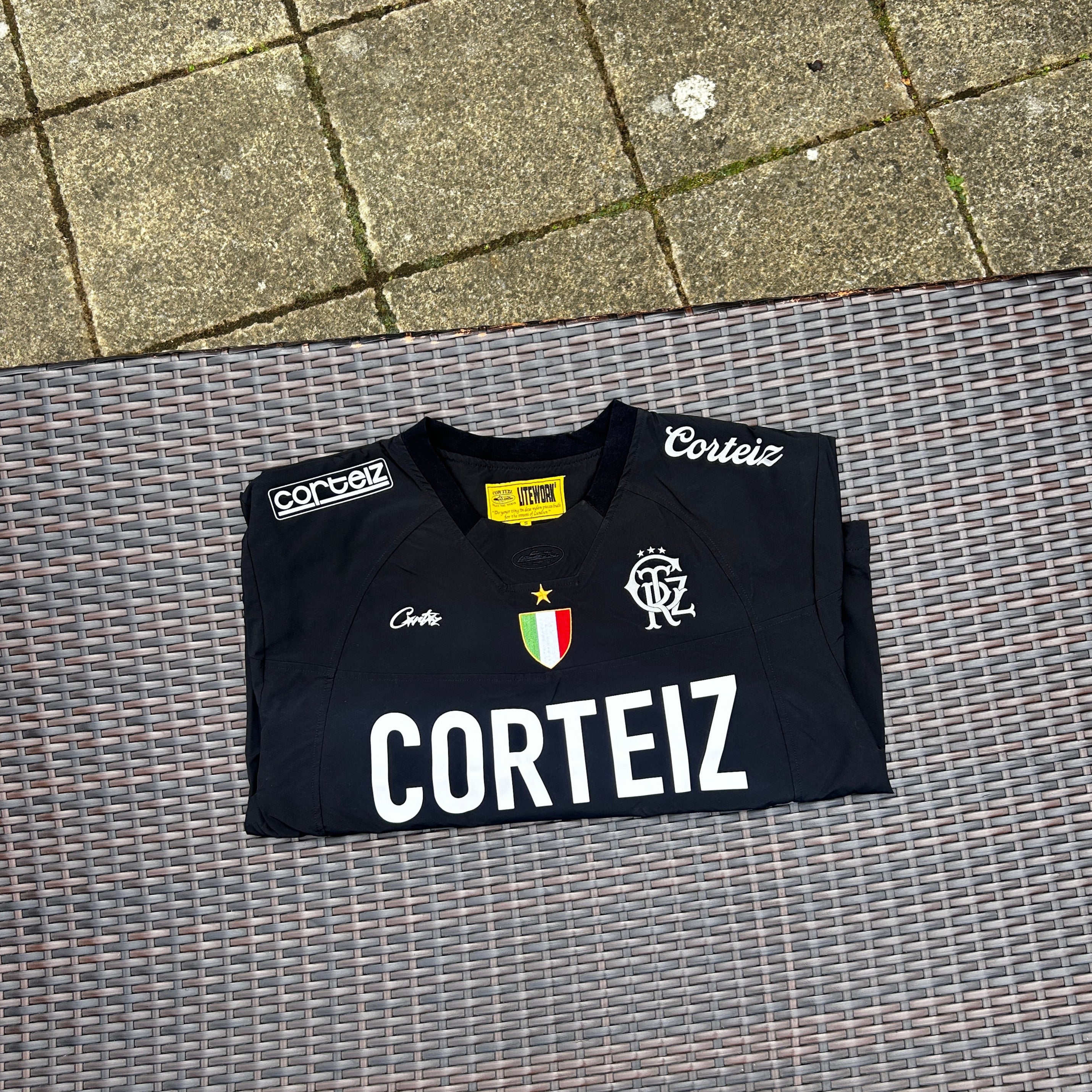 Corteiz Black "Sponsors" Training Pullover