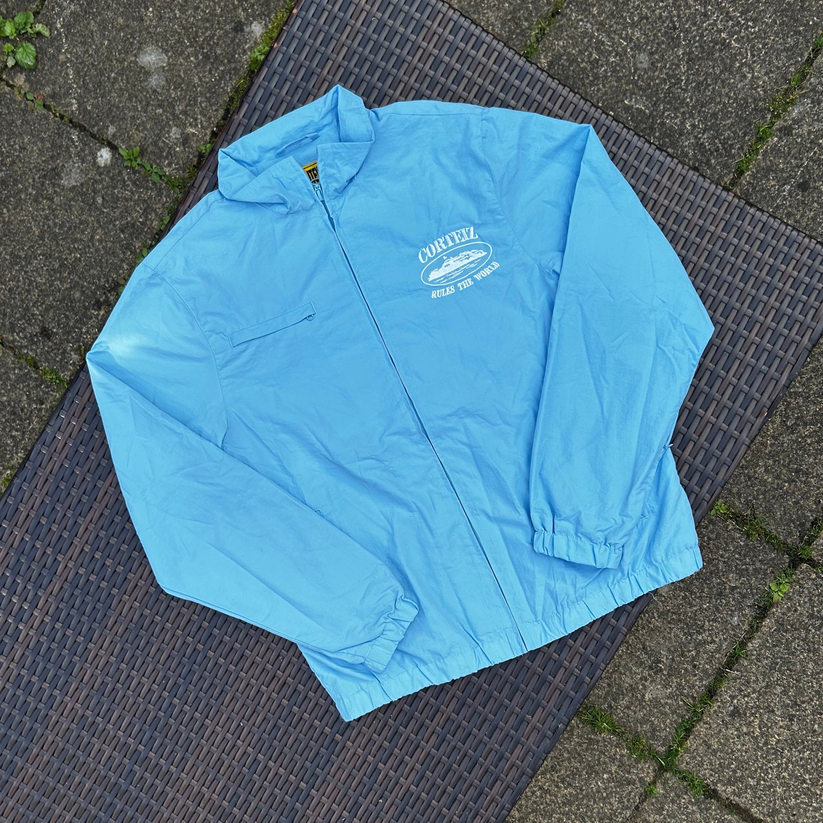 Corteiz Baby Blue/White "Shukushuku" Tracksuit