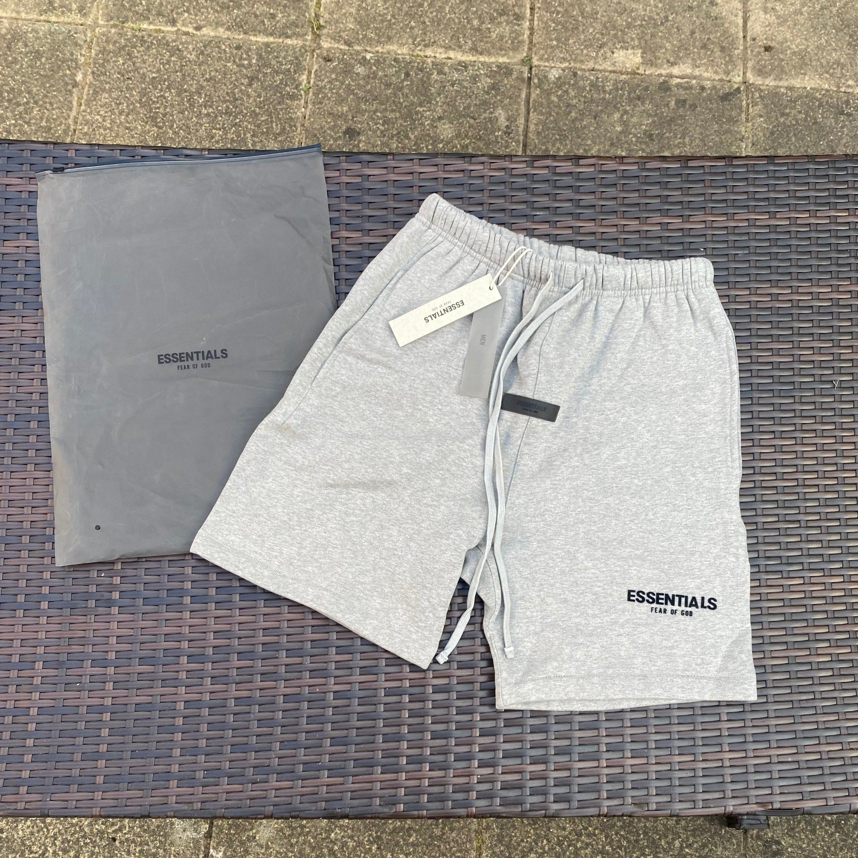 Fear Of God Essentials Oatmeal Grey Shorts | Twentytwo Supplies