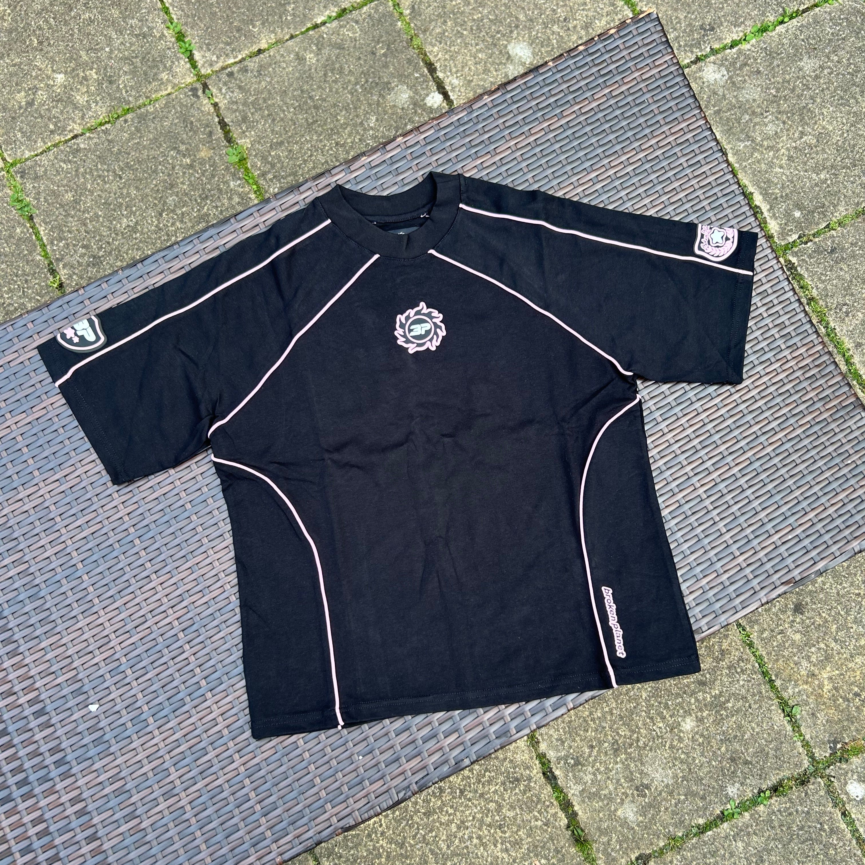 Broken Planet Black/Pink Football Jersey