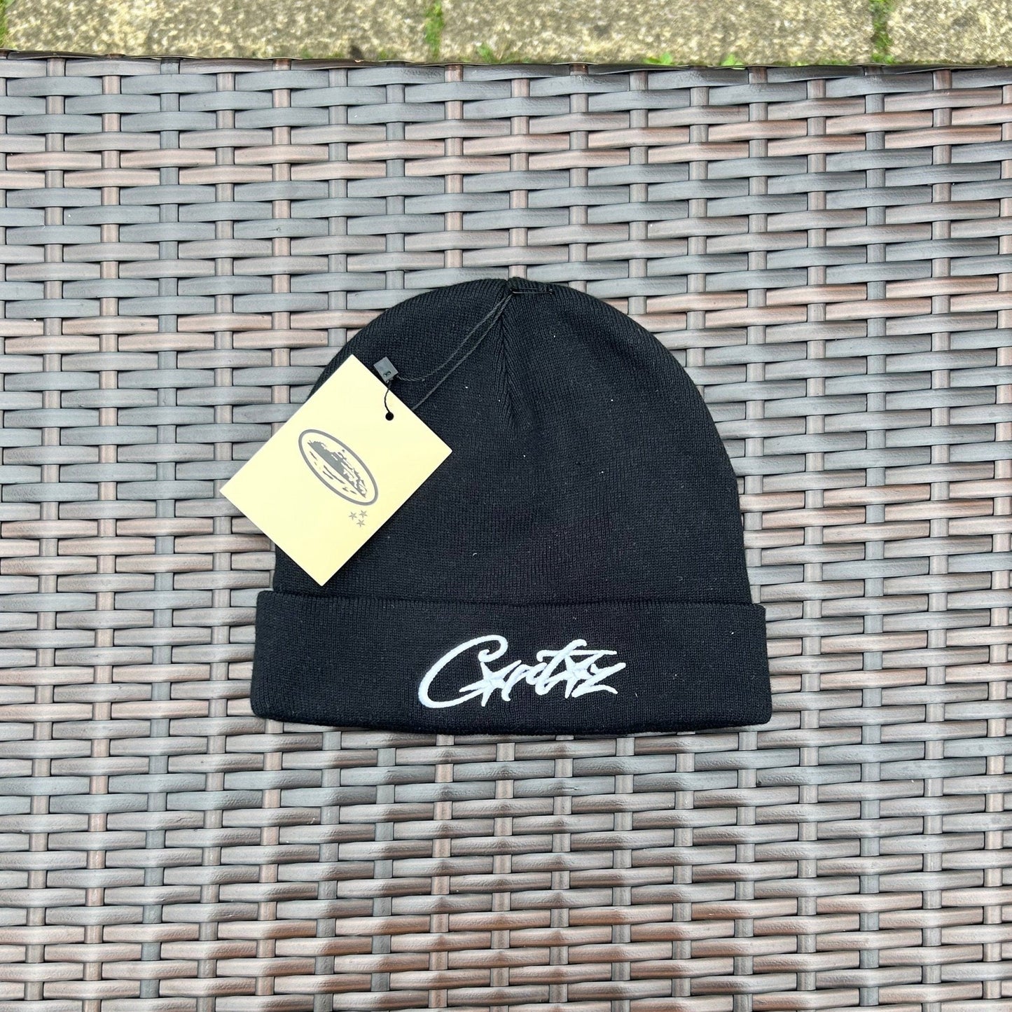 Corteiz Black/White Beanie