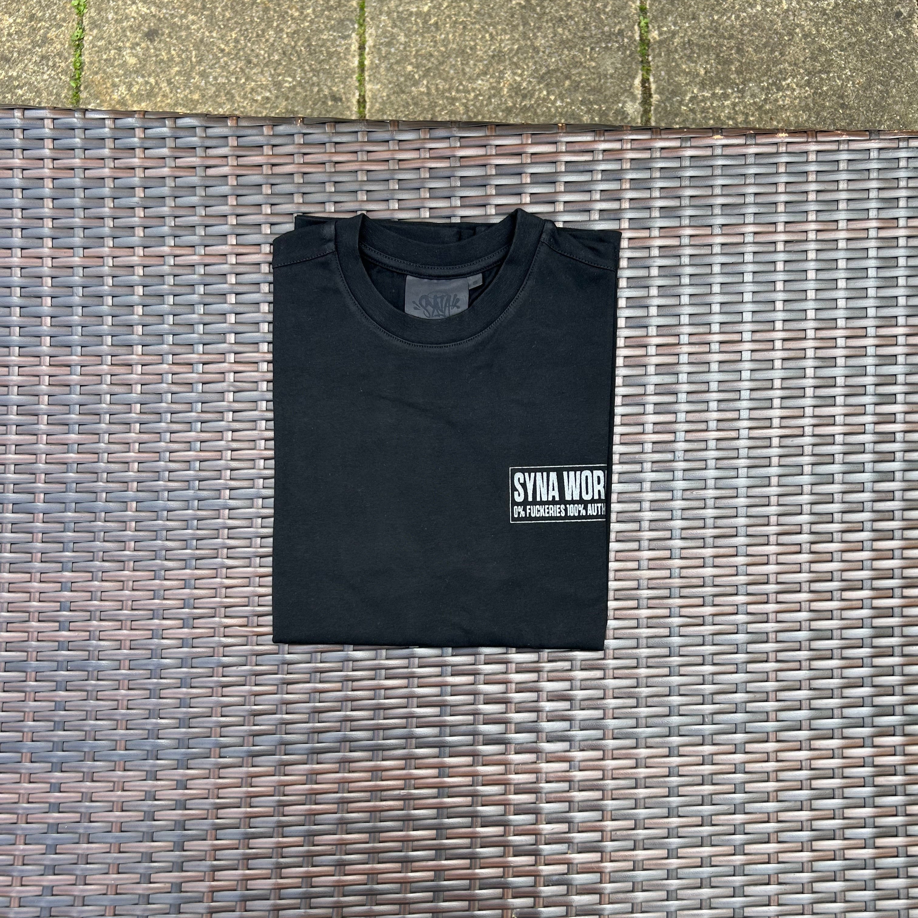 Syna World Black "Disclaimer" T Shirt