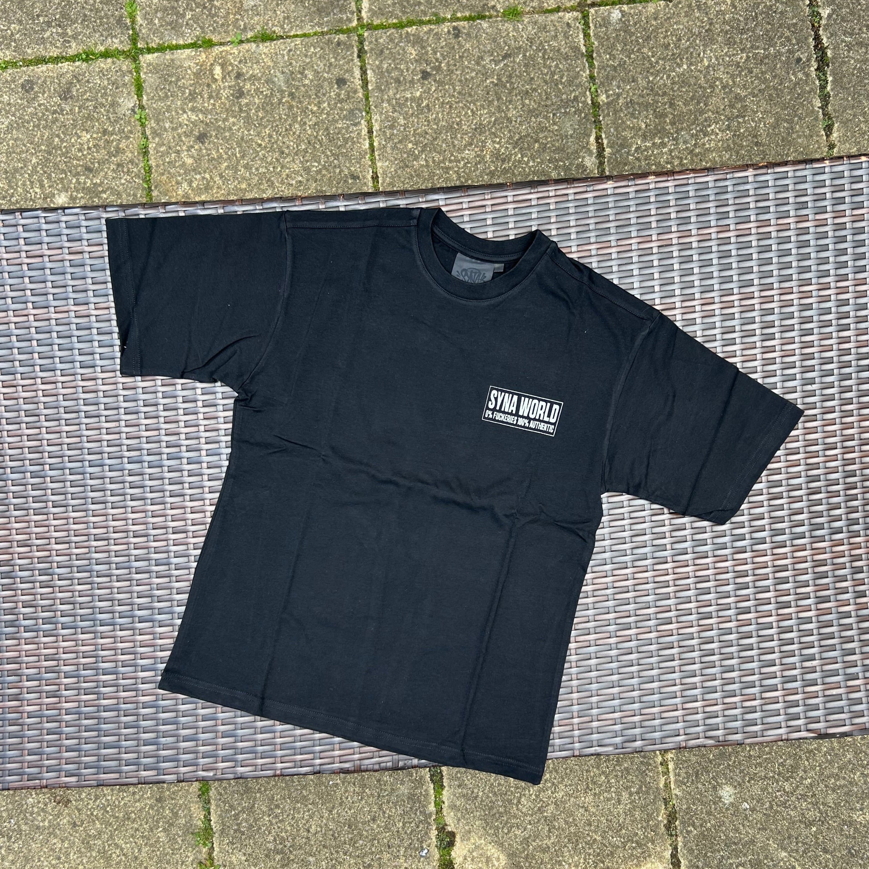 Syna World Black "Disclaimer" T Shirt
