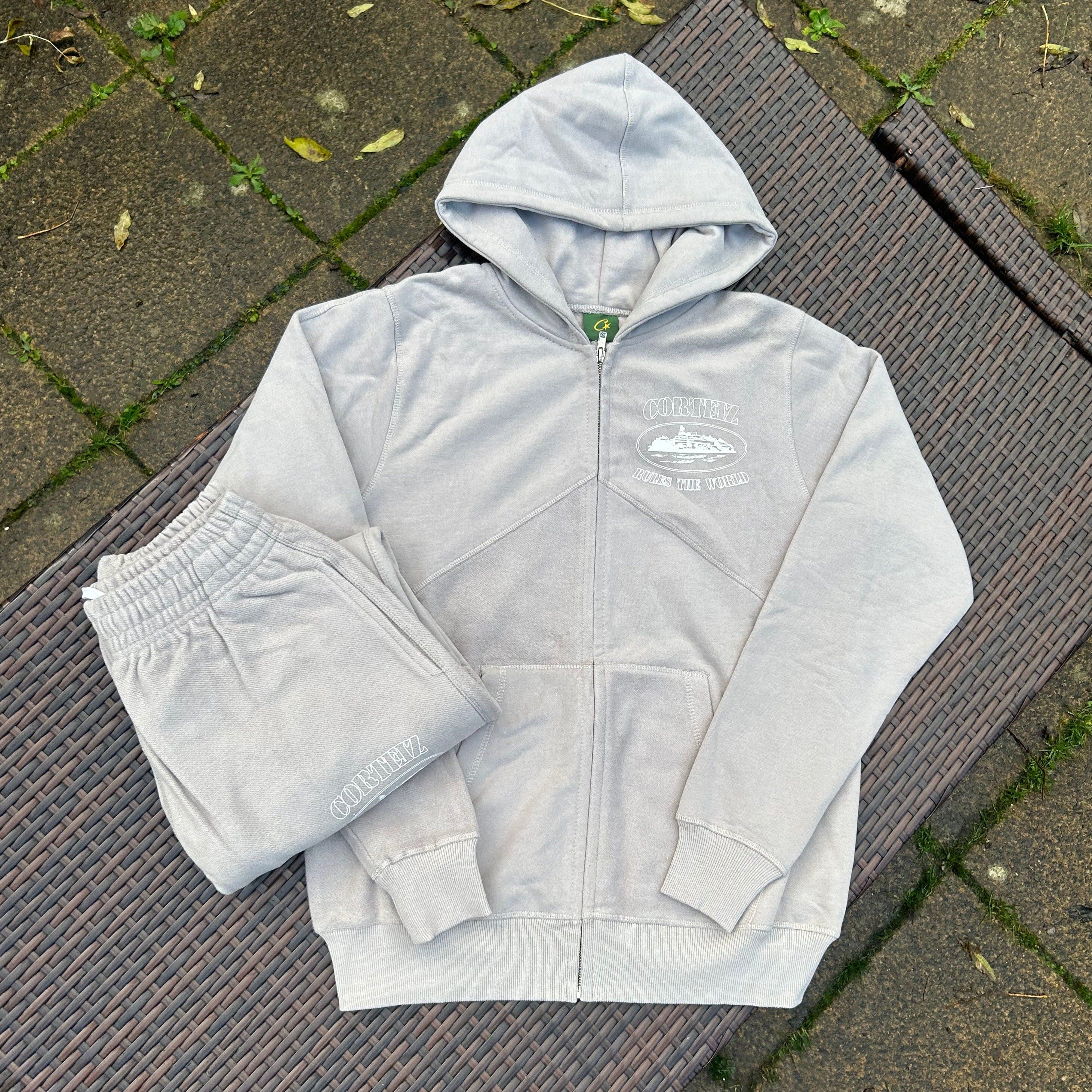 Corteiz Grey "Superior V2" Zip-Up Tracksuit