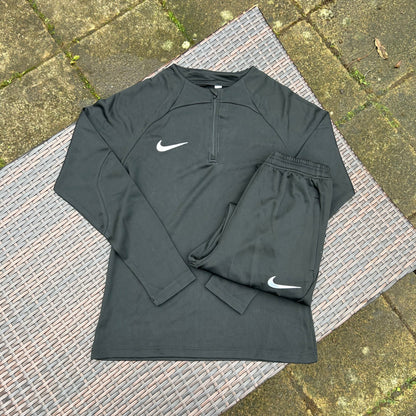 Nike Black "Dri Fit Pacer" Sportswear Tracksuit