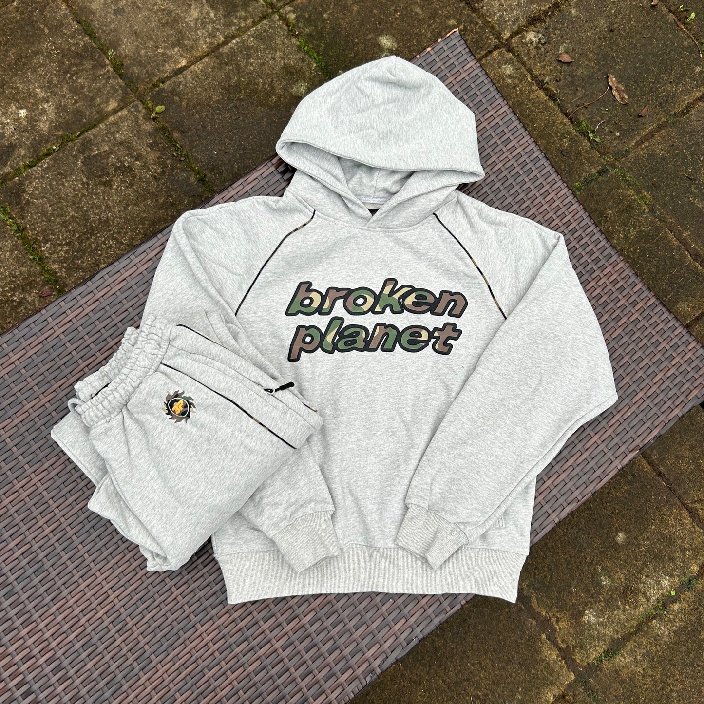 Broken Planet Grey/Camo "Performance" Tracksuit