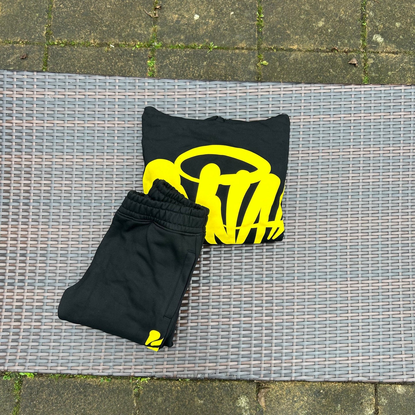 Syna World Black/Yellow "Logo Team" Tracksuit