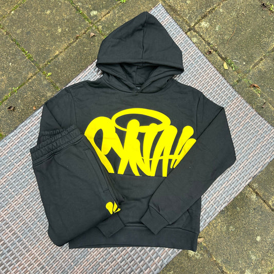 Syna World Black/Yellow "Logo Team" Tracksuit