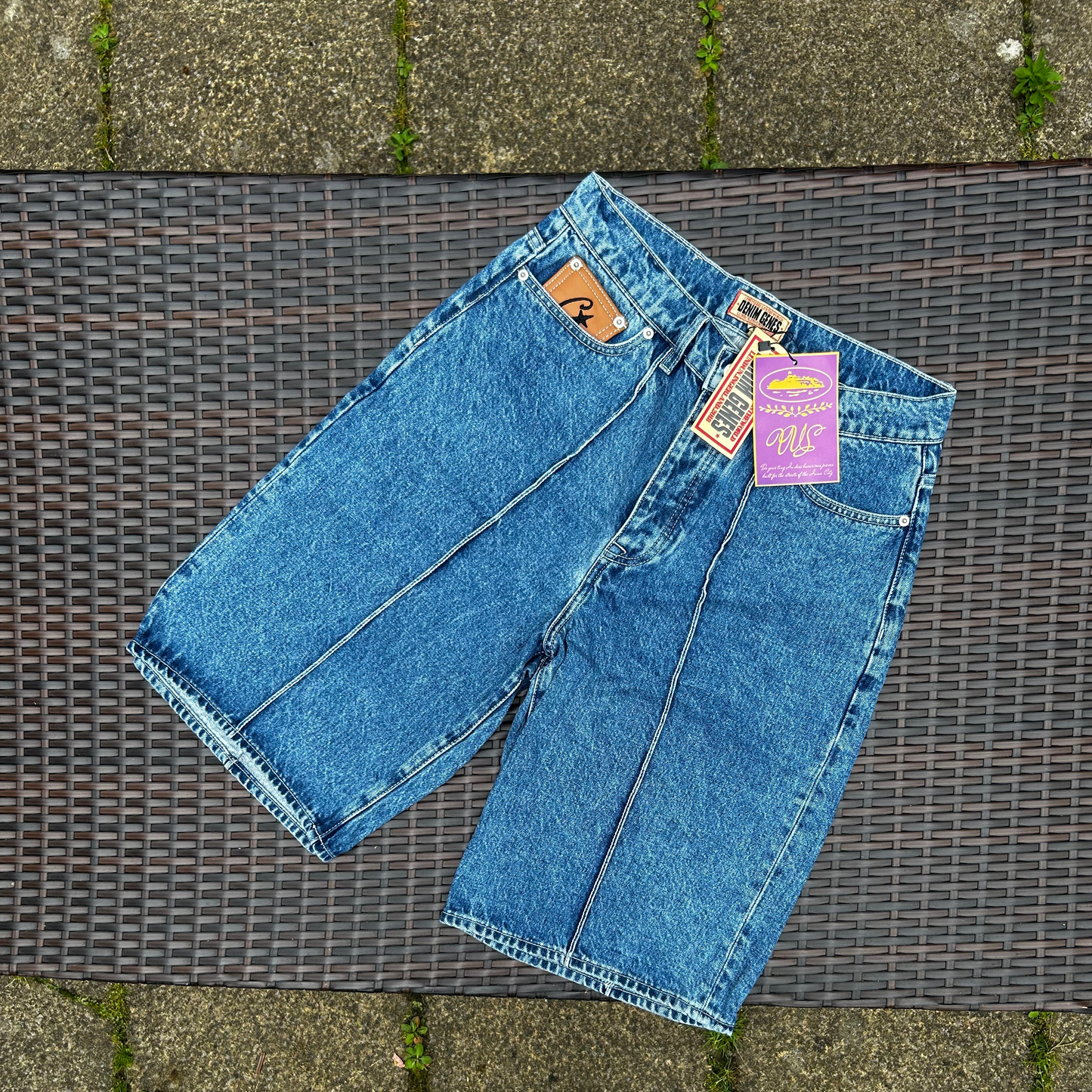 Corteiz "C Star" Denim Shorts