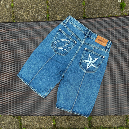 Corteiz "C Star" Denim Shorts