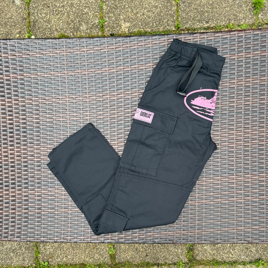 Corteiz Black/Pink Guerilla Cargos