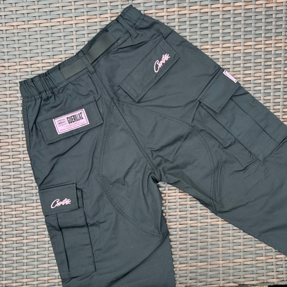 Corteiz Black/Pink Guerilla Cargos