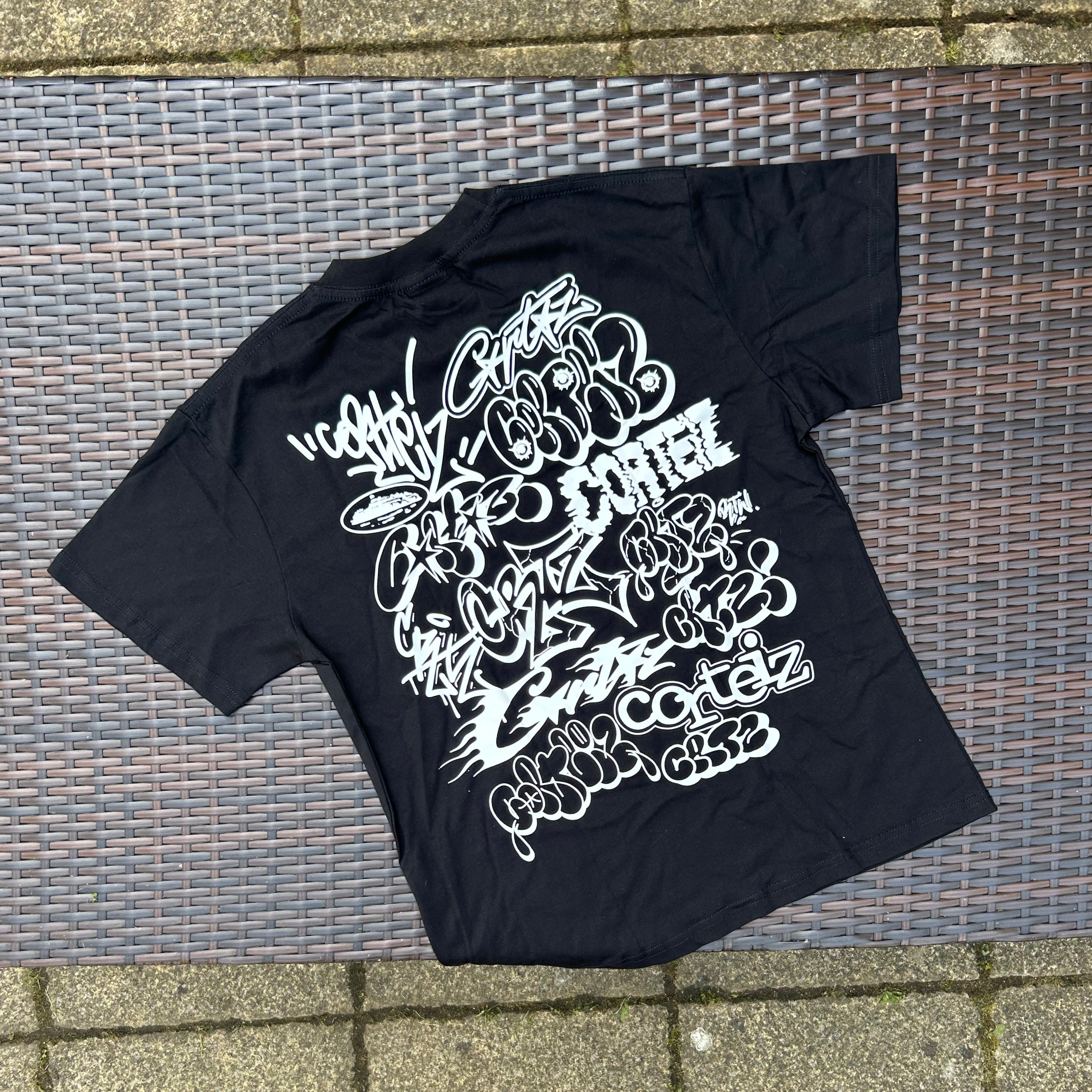 Corteiz Black "Graffiti" T Shirt