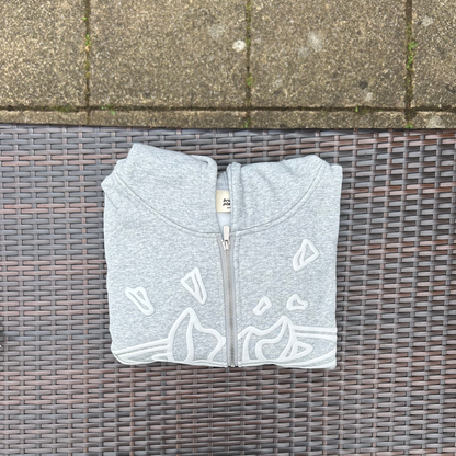 Broken Planet "Grey" Zip-Up Hoodie