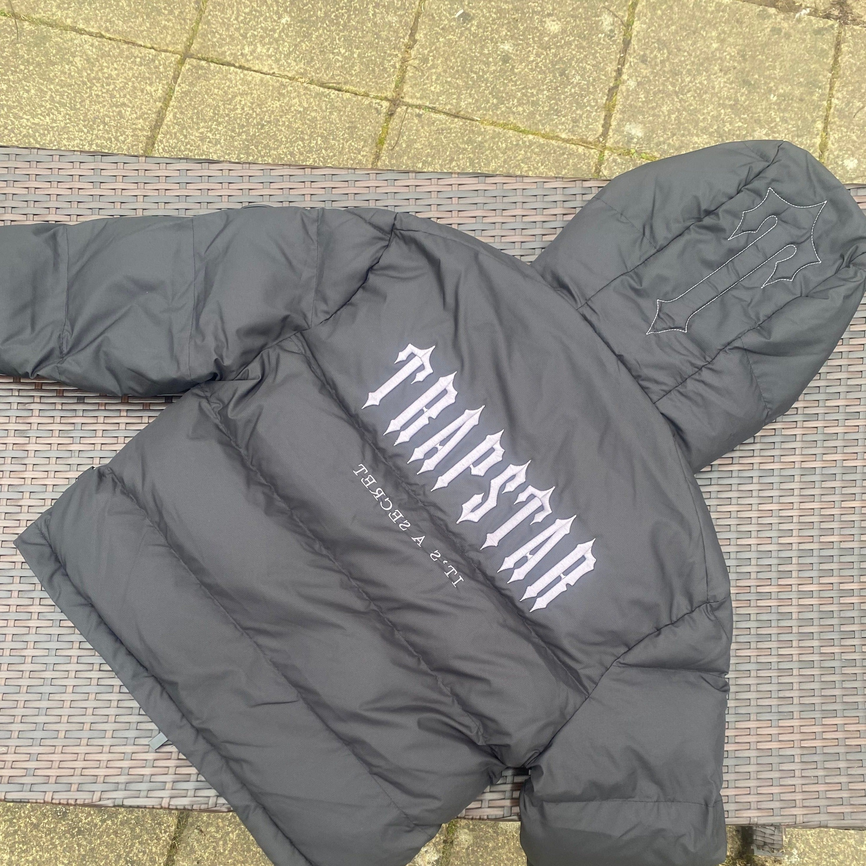 Trapstar Black "Decoded" Puffer Jacket 2.0